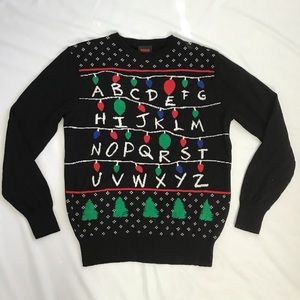 Stranger things light up christmas sweater